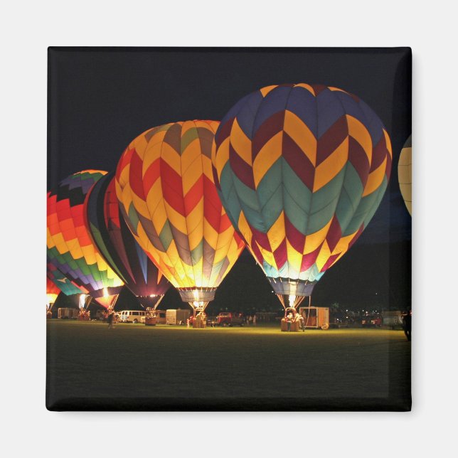 Glowing Balloons!  Light up the night! Magnet (Front)