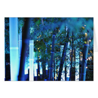 Glowing Bamboo in Tokyo, Japan.