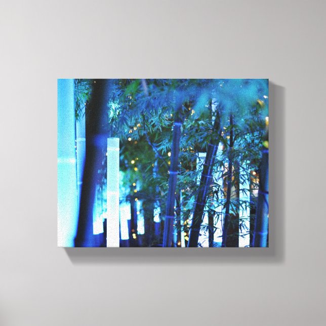 Glowing Bamboo in Tokyo, Japan Canvas Print (Front)