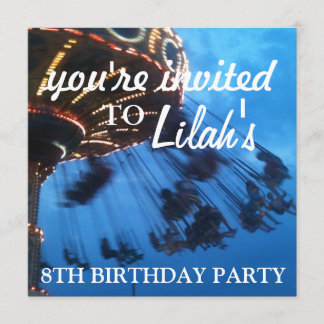glowing ;; beach - themed party invitation