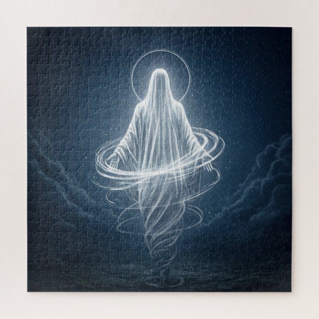Glowing Beautiful Spirit Hovering in Deep Space Jigsaw Puzzle (Vertical)