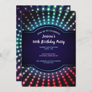 Glowing Birthday Party Invitation