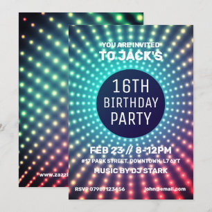 Glowing Birthday Party Invitation
