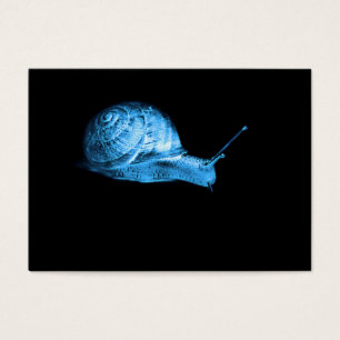 Glowing blue Neon snail