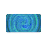 Glowing Blue Sphere Orb Spiral Abstract Fractal