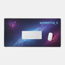 Glowing Blue Supernova Deep Space Gamer Setup