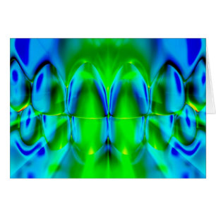 Glowing Bright Colour Teeth Dental Art Card