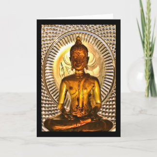 Glowing Buddha Card
