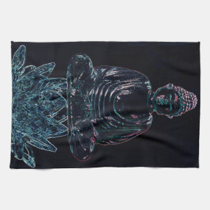 Glowing Buddha Tea Towel
