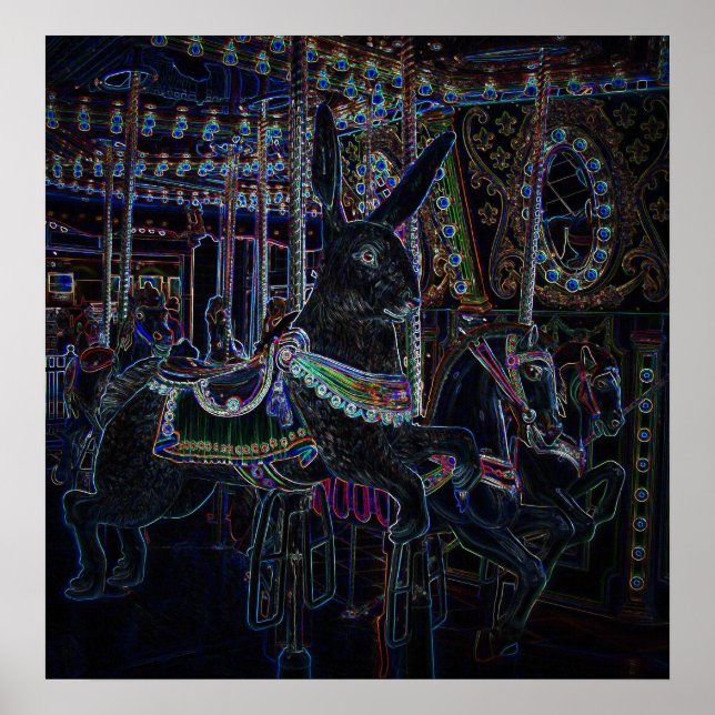 Glowing Bunny Poster (Front)