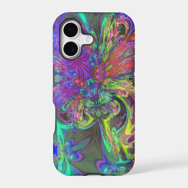 Glowing Burst of Colour – Teal & Violet Deva (Back)