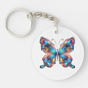 Glowing Butterfly Key Ring