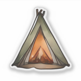 Glowing Campfire Tent