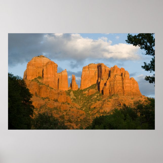 Glowing Cathedral Rock Poster 4502 (Front)
