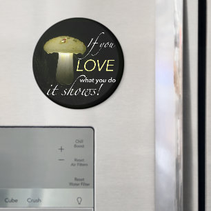 Glowing Ceramic Solar Mushroom Inspiration Magnet