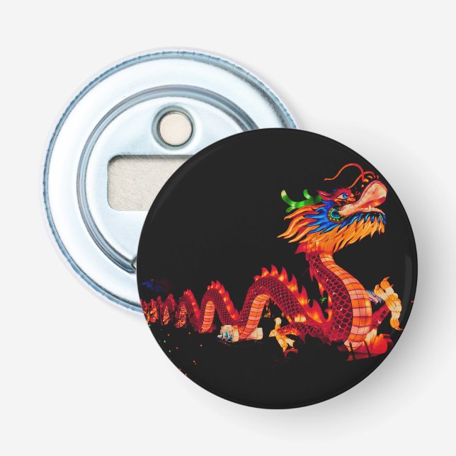 Glowing Chinese Parade Dragon Bottle Opener (Front)