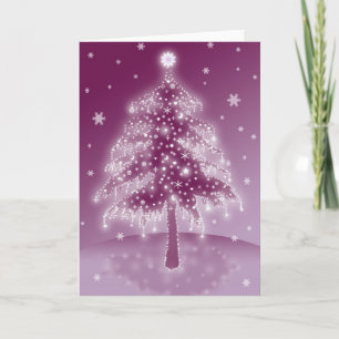 Glowing Christmas Tree Card
