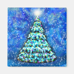 Glowing Christmas Tree Magnet