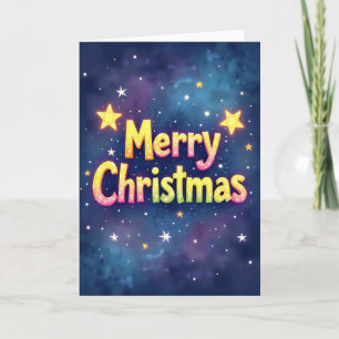 Glowing Christmas Wishes Card
