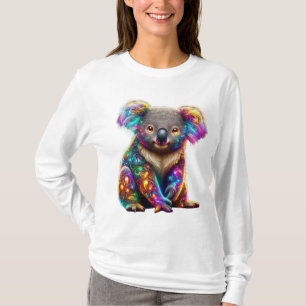 "Glowing Colourful Koala - Radiant Wildlife Art" T-Shirt