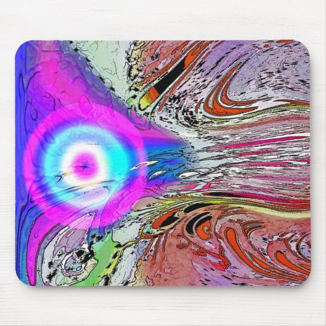 Glowing Comet Mouse Mat (Front)