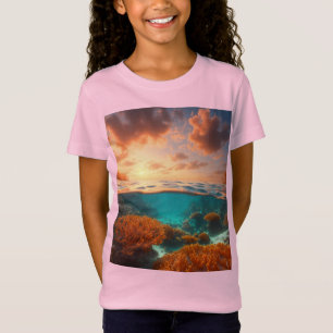 Glowing Coral Field: A 3D Oceanic Dream T-Shirt