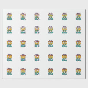 Glowing Dad Era Retro Sunglasses Dad Shirt Design_ Wrapping Paper