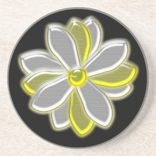 Glowing Daisy Flower Coasters