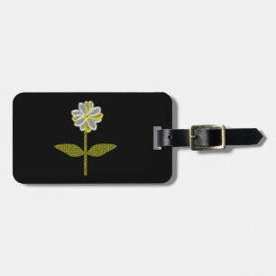 Glowing Daisy Flower Custom Luggage Tag