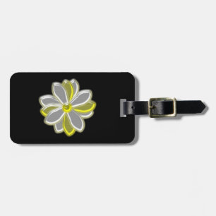 Glowing Daisy Flower Custom Luggage Tag
