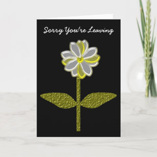Glowing Daisy Flower Customisable Greeting Card