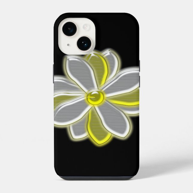 Glowing Daisy Flower iPhone Case (Back)