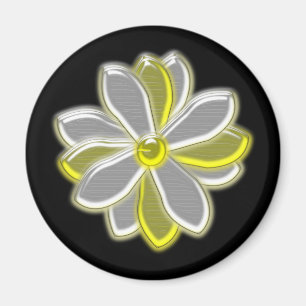 Glowing Daisy Flower Magnet