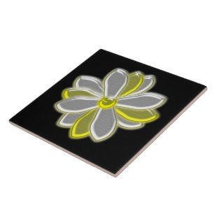 Glowing Daisy Flower Tile