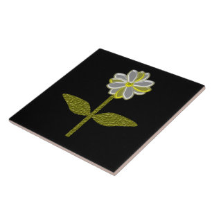 Glowing Daisy Flower Tile