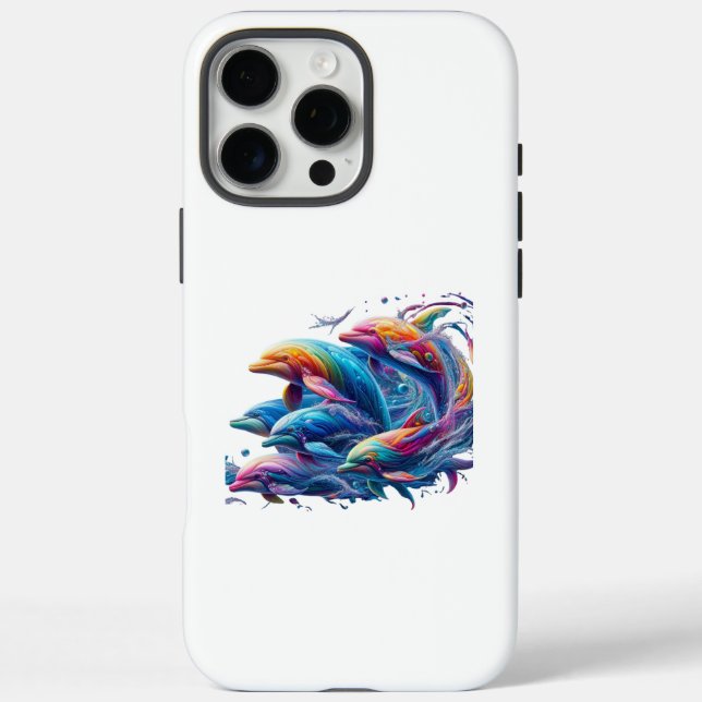 Glowing Dolphin Art Case-Mate iPhone Case (Back)