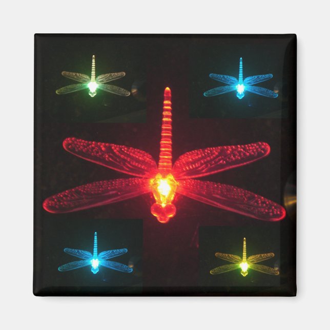 Glowing Dragonflies Magnet (Front)
