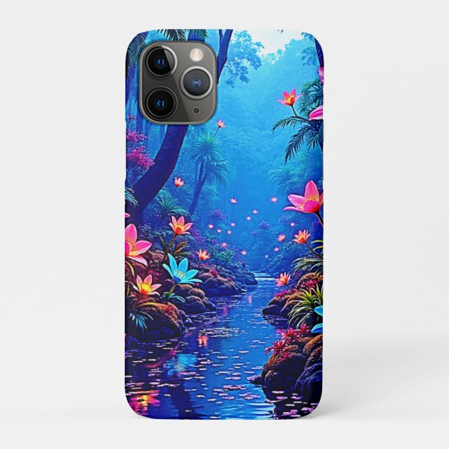 Glowing Ethereal Jungle Oasis Design Case-Mate iPhone Case (Back)