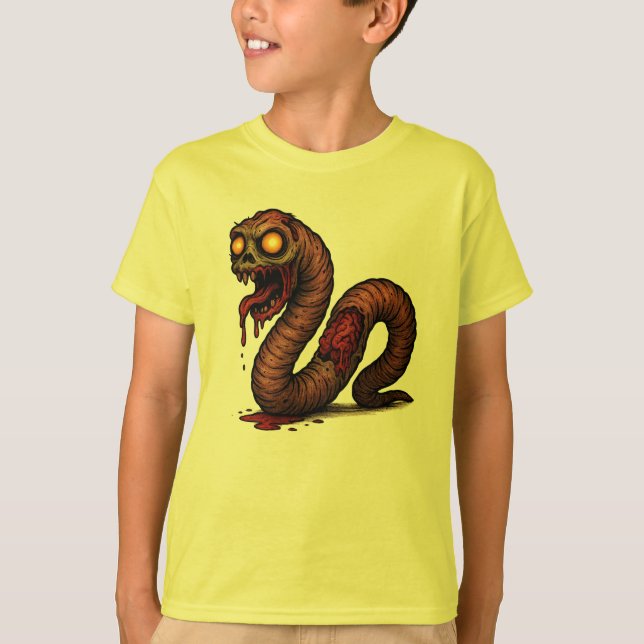 Glowing Eyed Gut Worm  T-Shirt (Front)