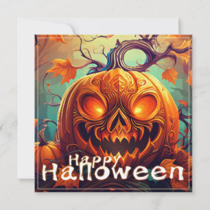 Glowing Eyes Jack-o-Lantern Halloween Art