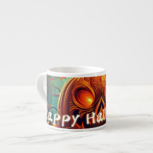 Glowing Eyes Jack-o-Lantern Halloween Art Espresso Cup