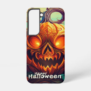 Glowing Eyes Jack-o-Lantern Halloween Art Samsung Galaxy Case