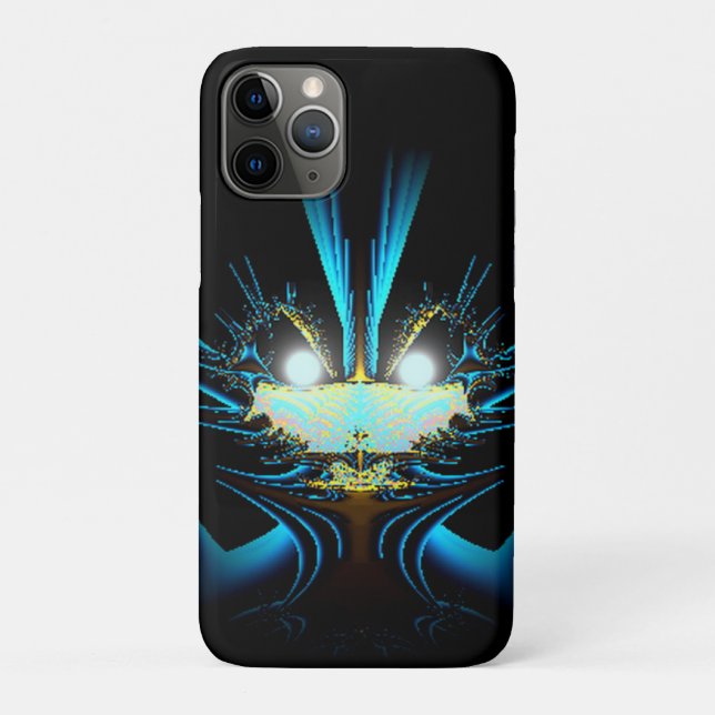 Glowing Eyes Luminous Blue Creature  Case-Mate iPhone Case (Back)