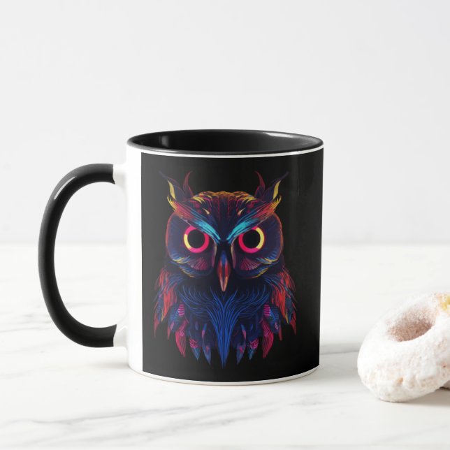 Glowing eyes mug (With Donut)