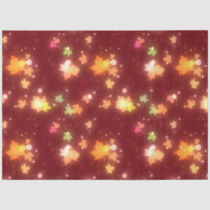 Glowing fall colourful maple leaves autumn  tissue paper