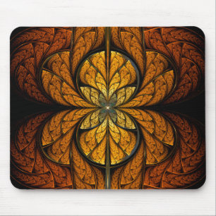 Glowing Feathers fractal art Mouse Mat