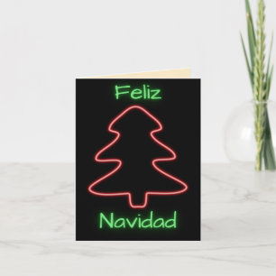 Glowing Feliz Navidad Card