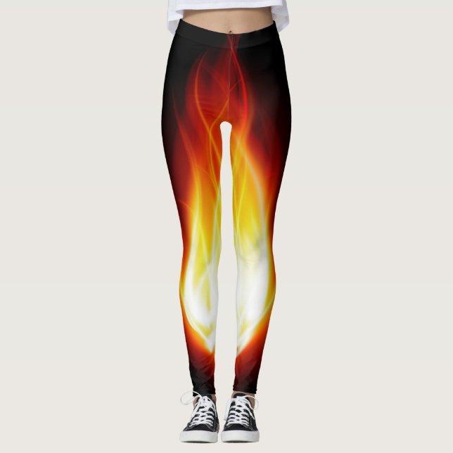 Glowing Flames Leggings (Front)
