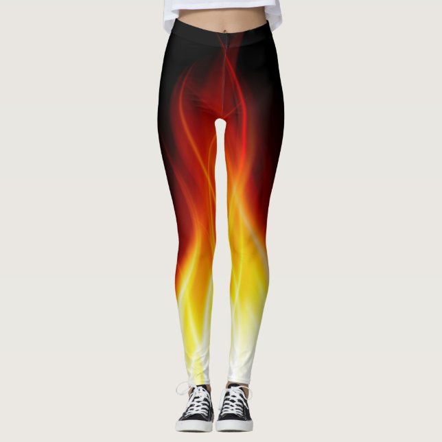 Glowing Flames Leggings (Front)