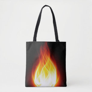 Glowing Flames Tote Bag